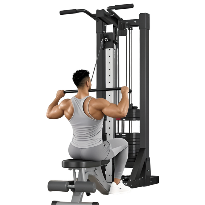 근력소 올인원 렛풀다운 홈짐세트 헬스기구 멀티홈짐, 스테인리스모델