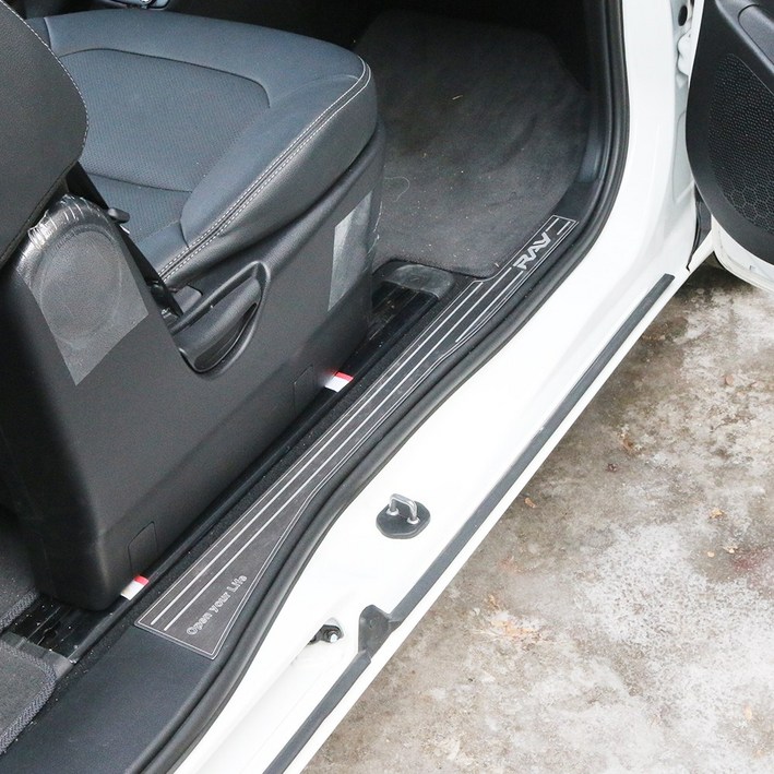 디디앤카 더뉴기아 레이 도어스커프 액세서리 용품 호환, 05.우측2열 실버