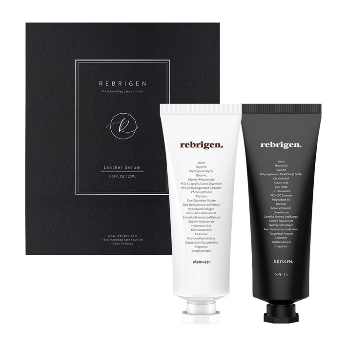 리브리겐 가죽클리너  전용천 명품백클리너 보호제 핸드백 지갑 쇼파 가방 전용 크리너 에센스 크림, 1세트