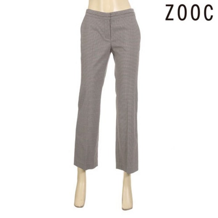 주크     잔패턴 부츠컷 팬츠  V202MSA934 BR