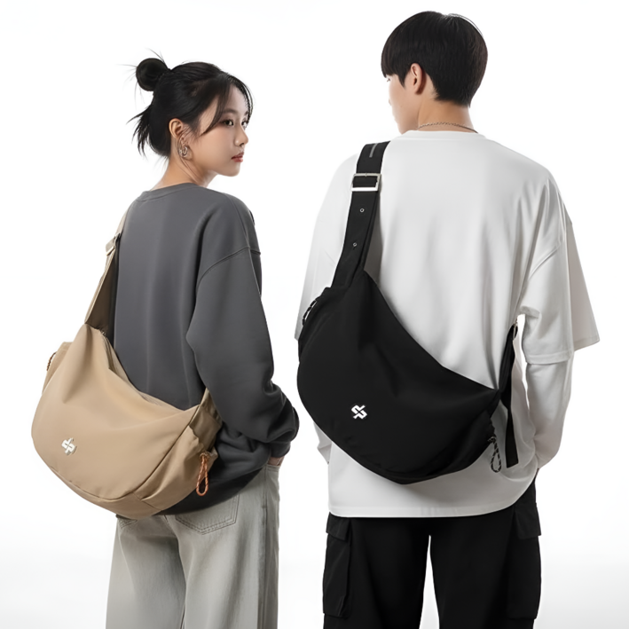 DUGN 남녀공용 데일리 학생 학원 크로스백 메신저백 슬링백 보부상 가방