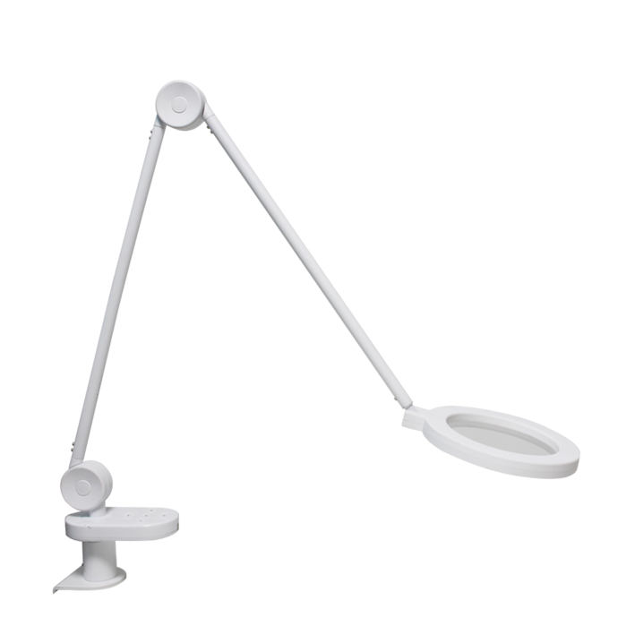 코지라이트 LED스탠드 TBL480C 돋보기 썬라이크LED 변경가능 사무용,클렘프타입, 리모컨포함, 화이트