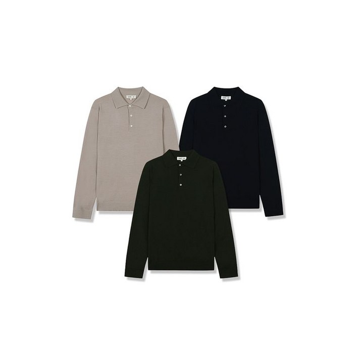 지이크 버튼업 카라 풀오버 3COLORS