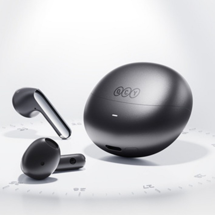 QCY 큐씨와이 HT10 AilyBuds Pro 노이즈캔슬링 무선 이어폰, 화이트파우치