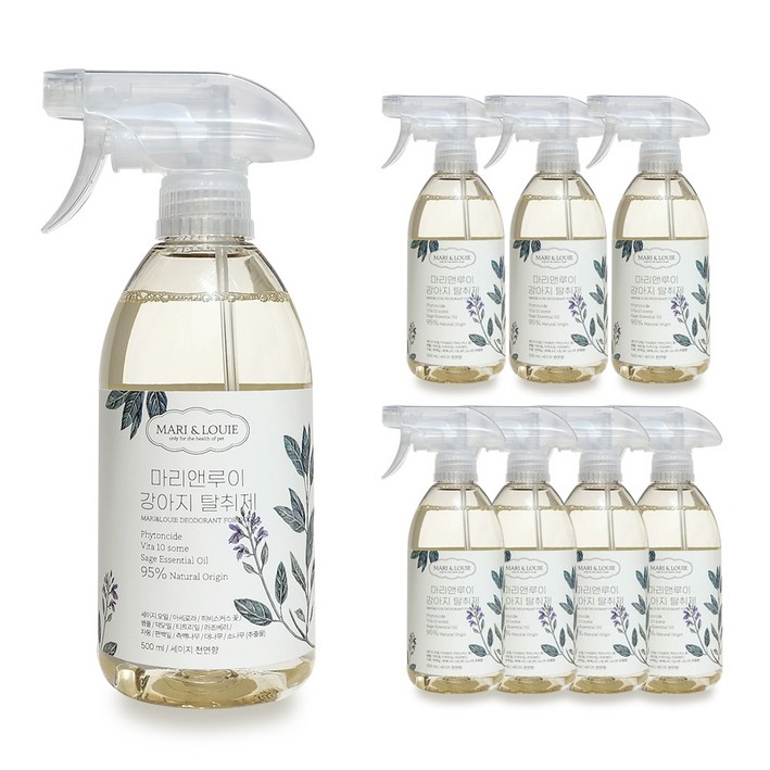마리앤루이 강아지탈취제 강아지소변탈취제 천연향 천연성분 동물용의약외품, 7개, 500ml