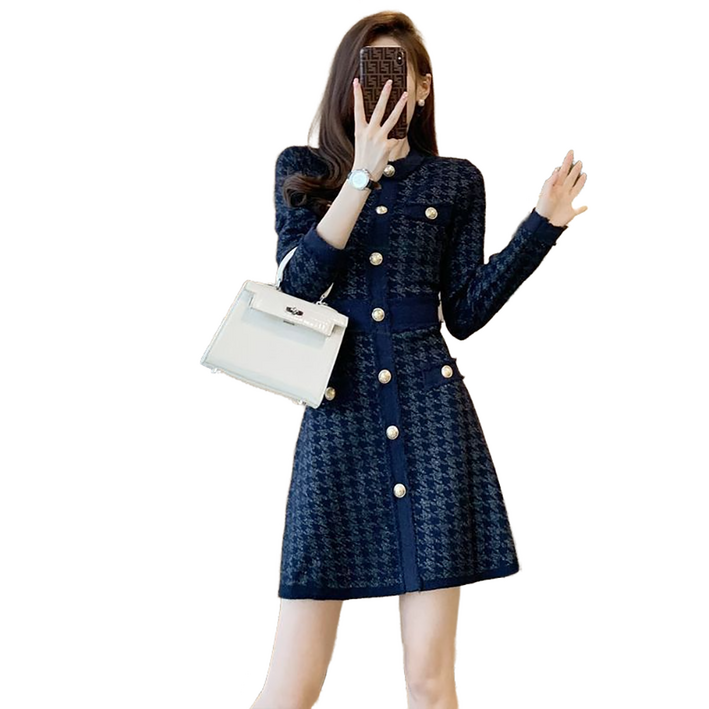 셀럽당 모던한 무드 스웨터 스커트 니트 원피스 가을 겨울X0134