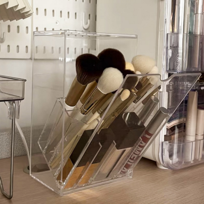 깔끔 수납 먼지차단 메이크업 브러쉬 보관함