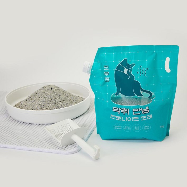 포우장 악취안녕 벤토나이트 모래 6kg3팩 포우장 악취안녕 벤토나이트 모래 6kg3팩