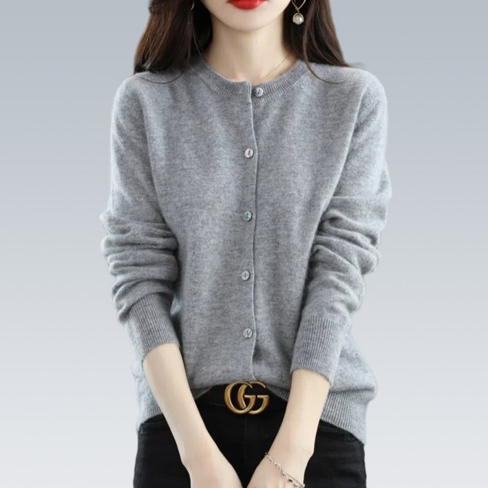 개미상서 여성 라운드 니트 가디건