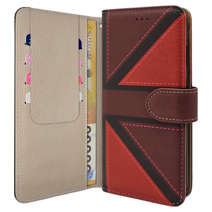 아리움 헤리스 런던 가죽 지갑형 카드 핸드폰 케이스