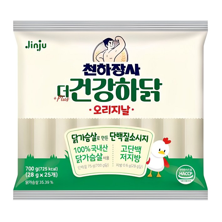천하장사 더 건강하닭 오리지날 소시지