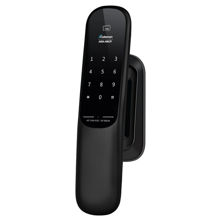 게이트맨 무타공 푸시풀 손잡이 있음 도어락 GP300UN