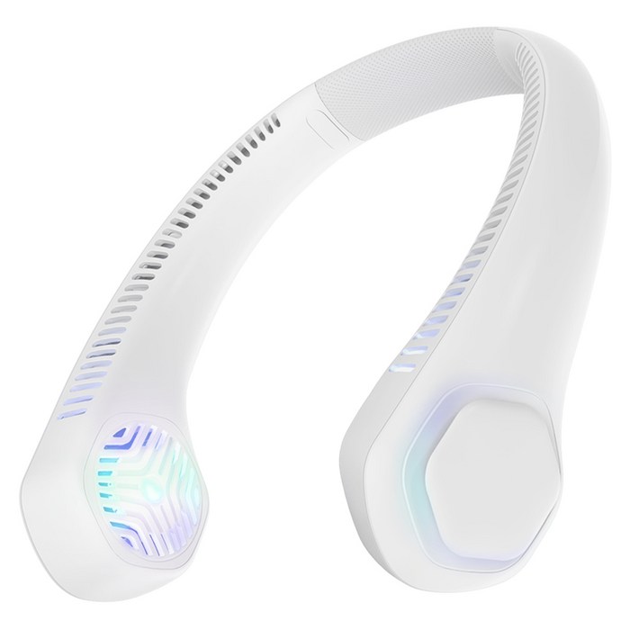 구스페리 아이스팩 휴대용 넥밴드 선풍기 대용량 배터리, TypeC 3.0, 화이트