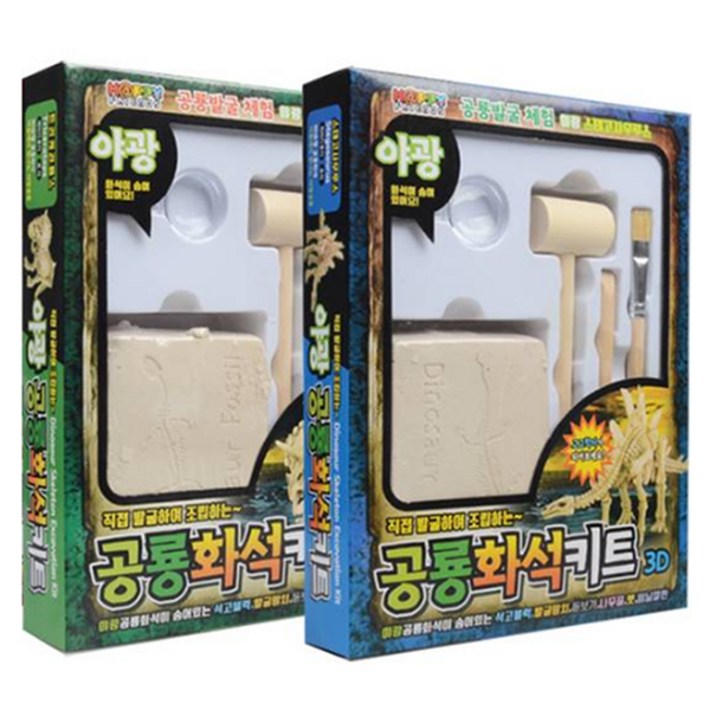 KY ID 야광공룡화석키트 대형 랜덤발송, 2개