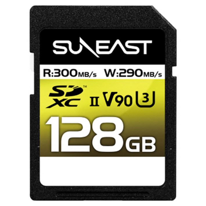 선이스트 얼티메이트 프로 V90 UHSII 300MBs SD 메모리카드, 128GB, 1개