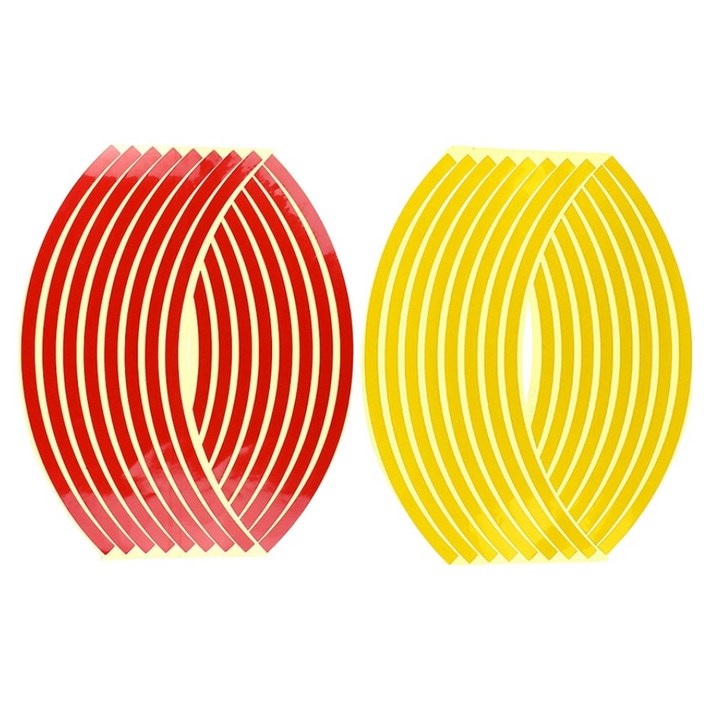 어반카 차량 오토바이 포인트 휠스티커 세트 14인치