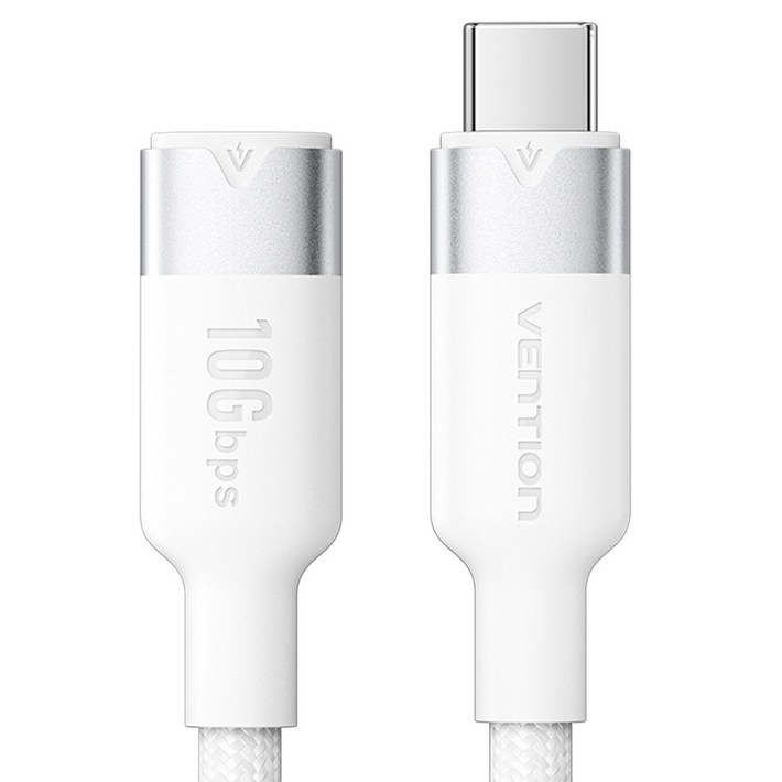 벤션 USB3.2 10Gbps C타입C타입 4K 영상 지원 MF 연장케이블 화이트, 1개, 1m