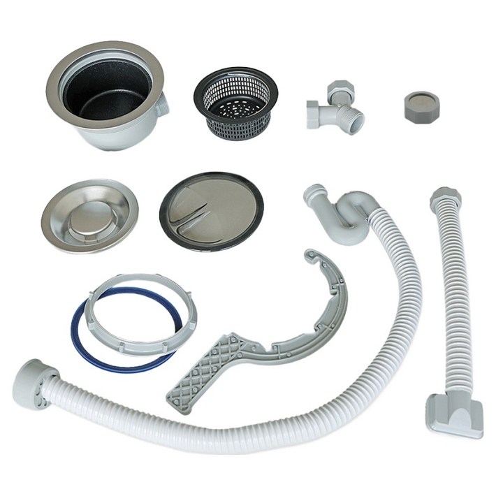 메이리듬 코스모 N슬림배수구 대형 오버통합 세트, 그레이, 1세트