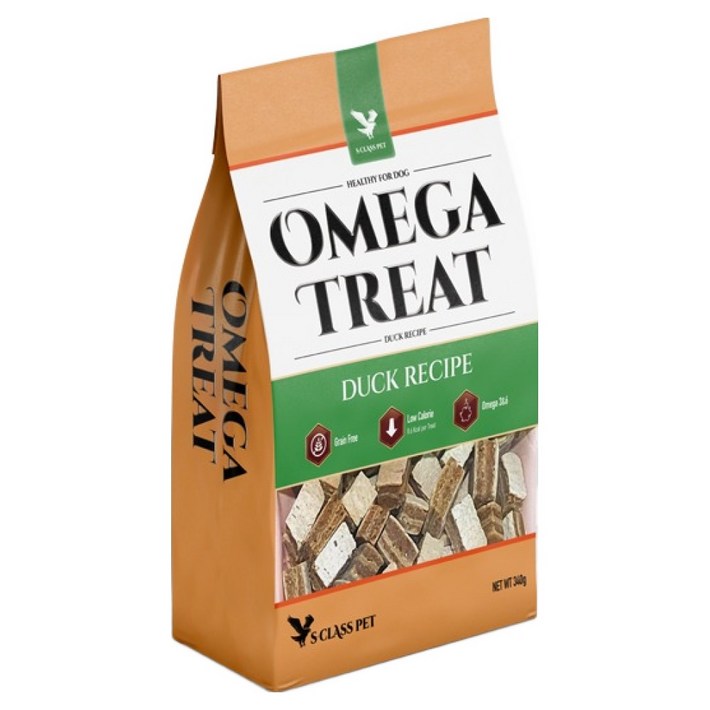 에스클래스펫 강아지 오메가트릿, 340g, 1개, 오리