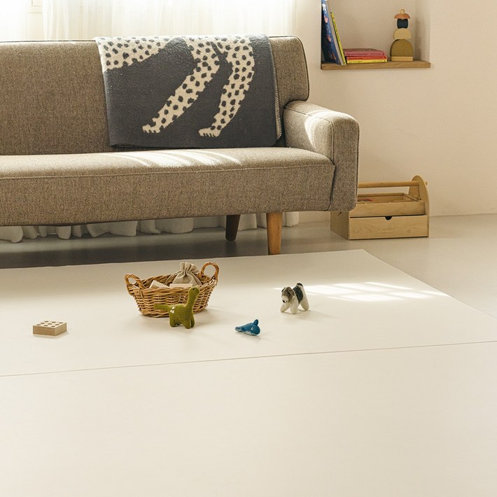 에코폼 맘편한 올커버 폴더매트, 퓨어 코튼