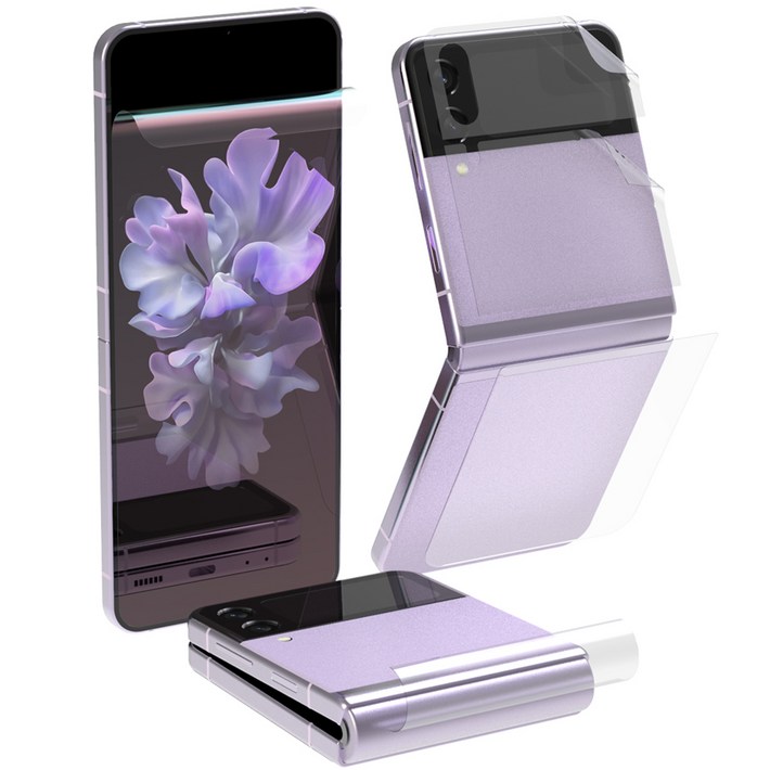 로랜텍 갤럭시 액정힌지후면 보호필름 세트, 1세트