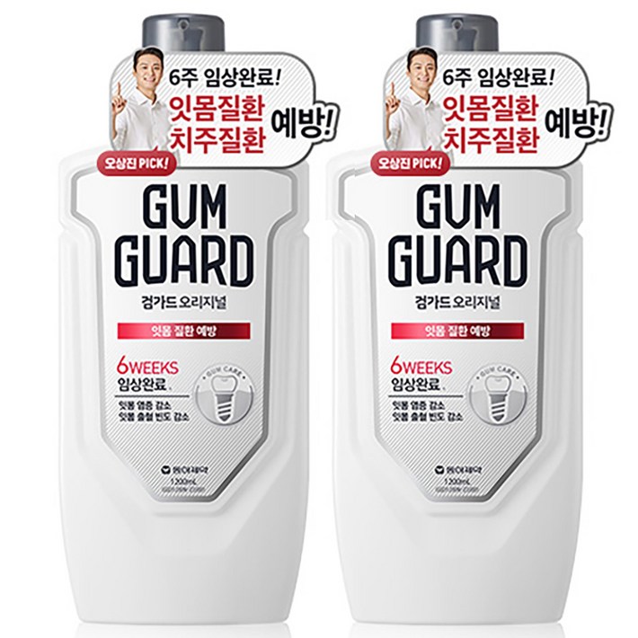 검가드 오리지널 구강세정제, 1.2L, 2개 검가드 오리지널 구강세정제, 1.2L, 2개
