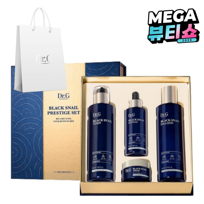 닥터지 블랙 스네일 프레스티지 기초화장품 4종 세트, 1개 닥터지 블랙 스네일 프레스티지 기초화장품 4종 세트, 1개