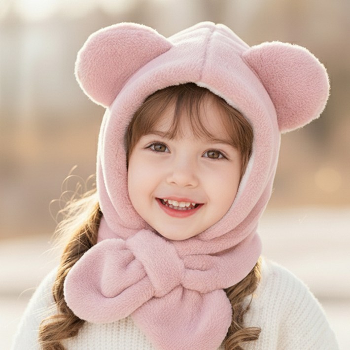 우주아이 아동용 포그니베어 목도리모자