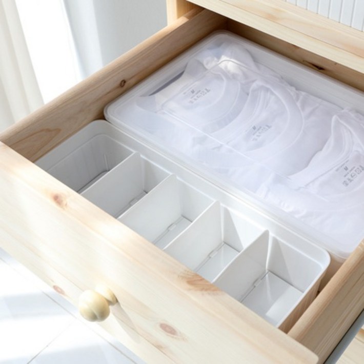 카니카니 양말 속옷 정리함 와이드 3개  슬림 3개 세트