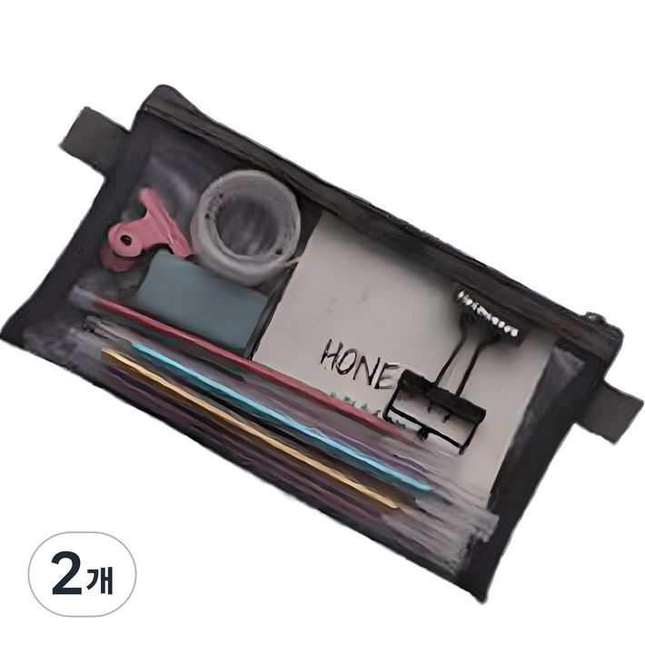 오마이남친 심플 메쉬 파우치형 필통