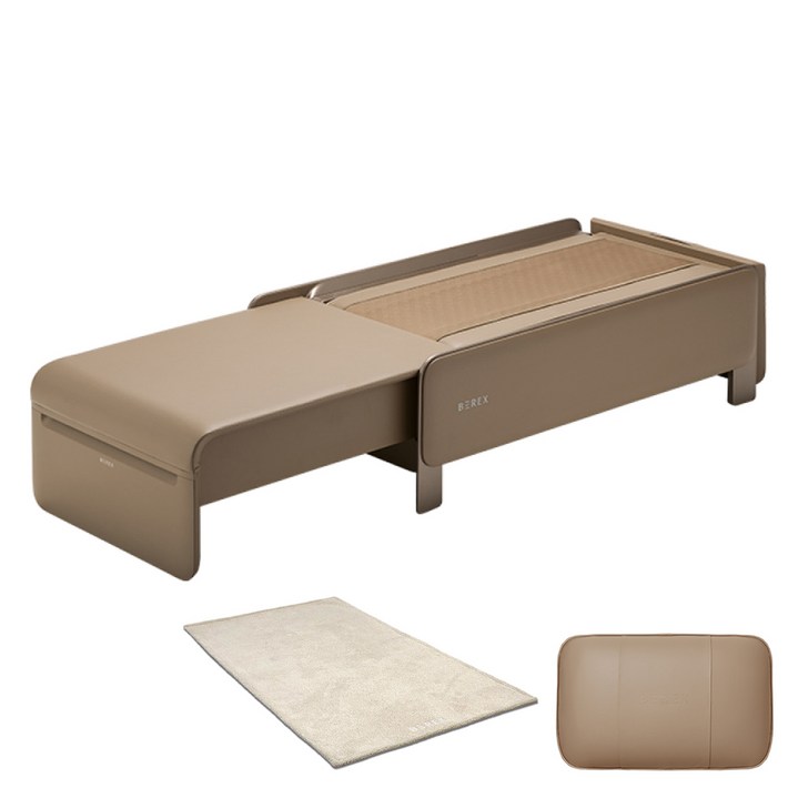 비렉스 척추베드  마사지쿠션  러그 방문설치, MBC01, 모카 브라운