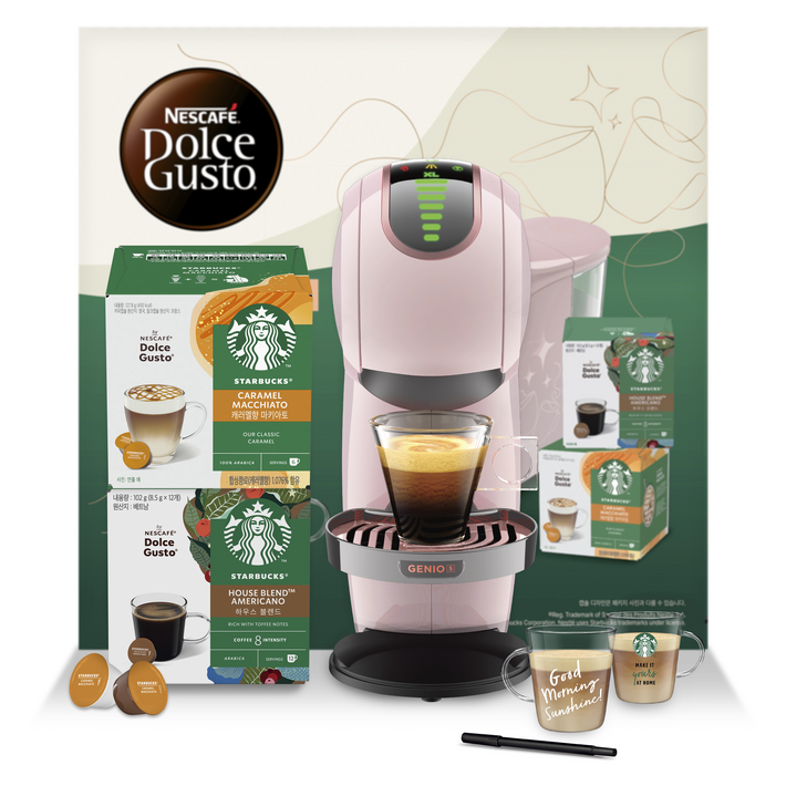 돌체구스토 지니오S 캡슐 커피머신 스타벅스 앳홈 팩