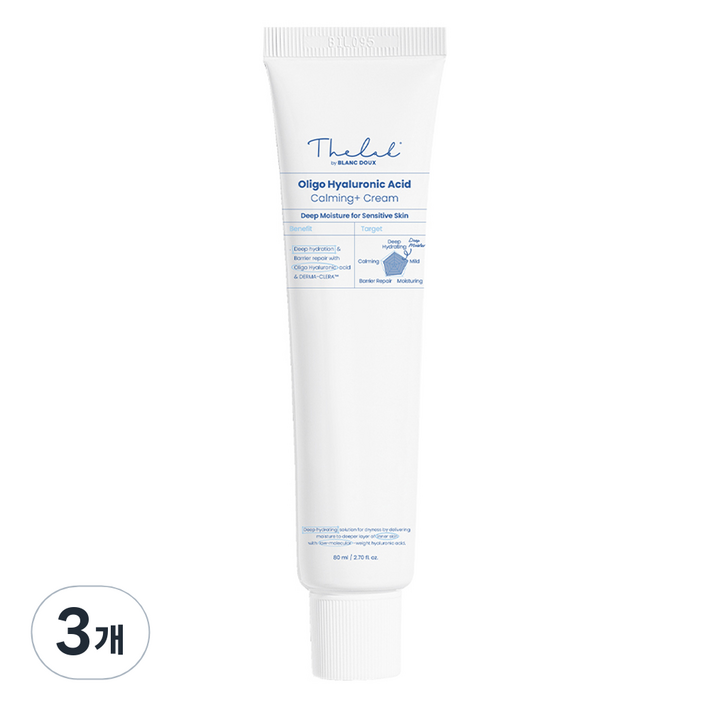 더랩바이블랑두 올리고 히알루론산 카밍 플러스 크림, 80ml, 3개