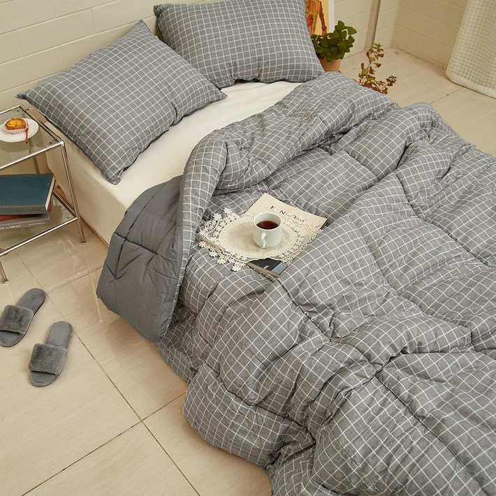 심플럭스 크로스 더블체크 면차렵이불