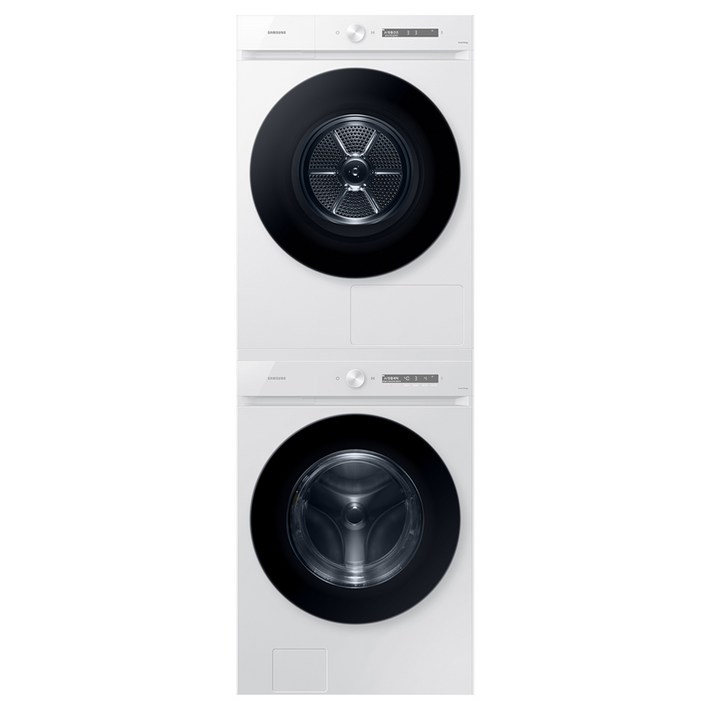 삼성전자 비스포크 그랑데 AI 드럼세탁기 세탁기 WF24CB8650BW + 건조기 DV20CB8600BW 24kg + 20kg 상단직렬설치키트 방문설치