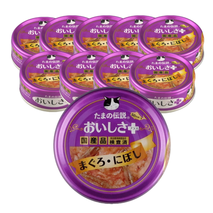 타마의전설 고양이 간식캔, 10개, 70g, 참치와 멸치