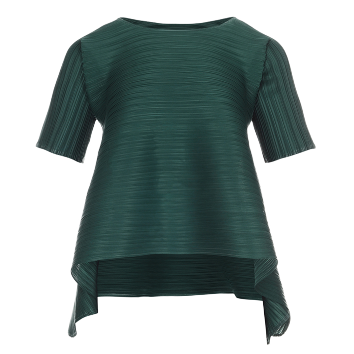 피네플리츠 반팔 날개 블라우스 4 Color