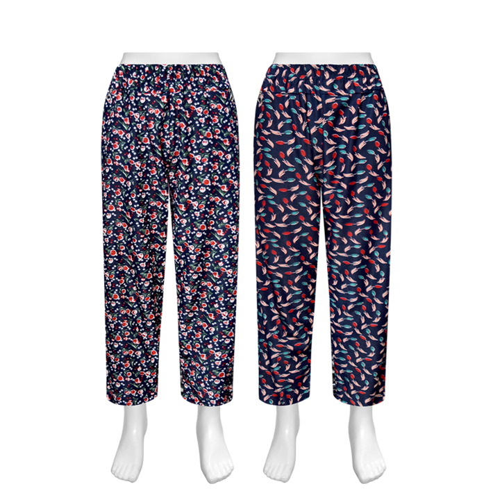 잭오브캠브릿지 여성 겨울 밍크털 작업 꽃 몸빼 항아리 따뜻한 빅사이즈 바지 W1521