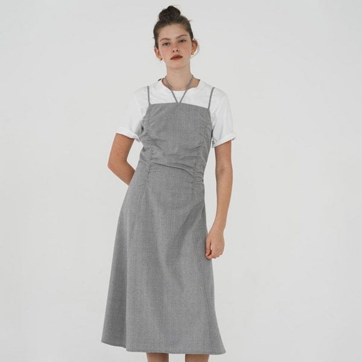 온앤온 온앤온 셔링 디테일 슬리브리스 원피스 NEW4MO624 115290