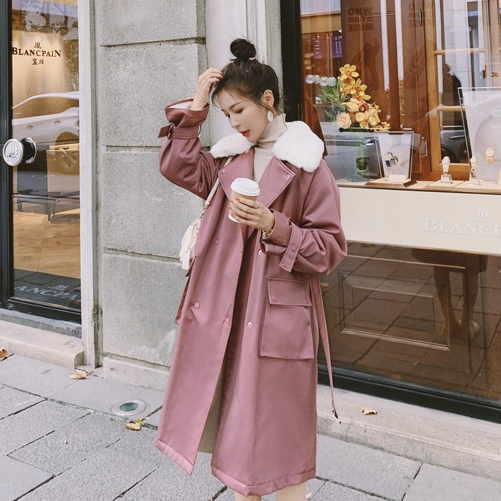 창세 여유 있는 여성 캐주얼 워크코트
