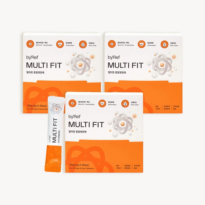 3개월90포 바이레프 멀티핏 종합영양제 오메가3 항산화 비타민 면역 설채현 영양제 30개입, 3개