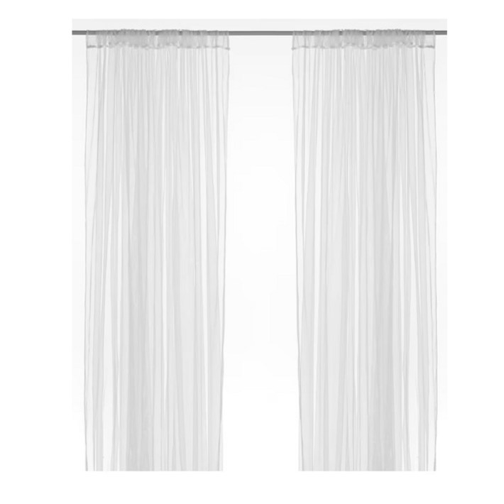 이케아 릴 쉬폰커튼 속커튼 280x250cm 2장