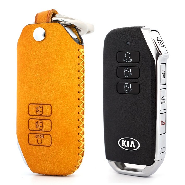 페레노 기아 K7 K8 EV6 쏘렌토 스포티지 셀토스 스마트키 가죽케이스 PK09