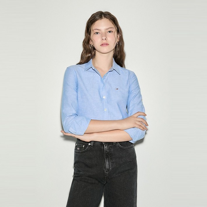 타미힐피거 슬림 옥스포드 셔츠 T32E6WSH01TWT2C2T