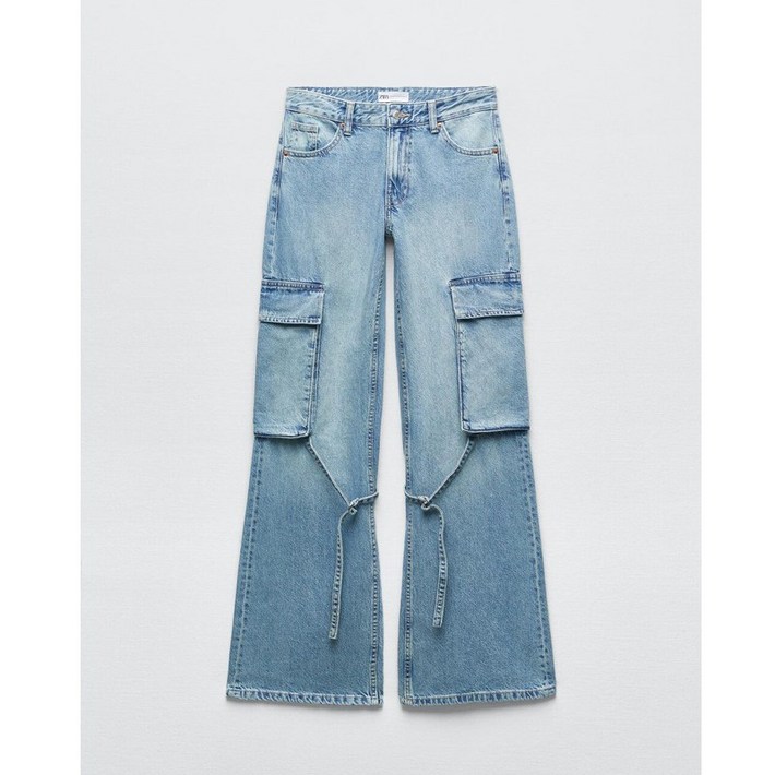 ZARA 자라 여자데님카고팬츠 파라슈트 청바지 06H0504 ZARA 자라 여자데님카고팬츠 파라슈트 청바지 06H0504