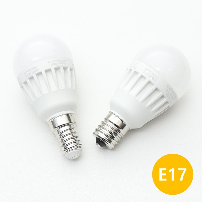 LONG e17 미니크립톤 LED 5W, 전구색, 3개