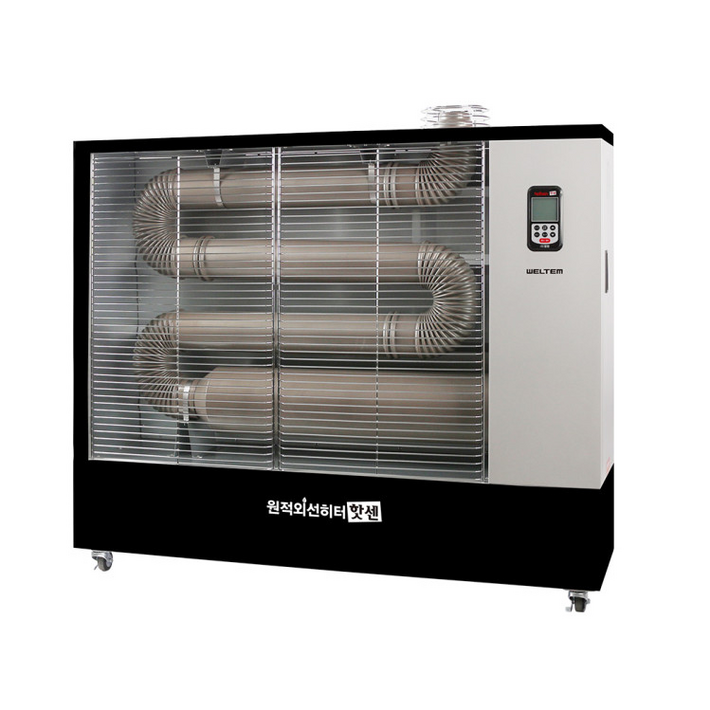 웰템 핫센 산업용 업소용 원적외선 돈풍기 석유 등유 튜브히터 곱창 난로 온풍기 D