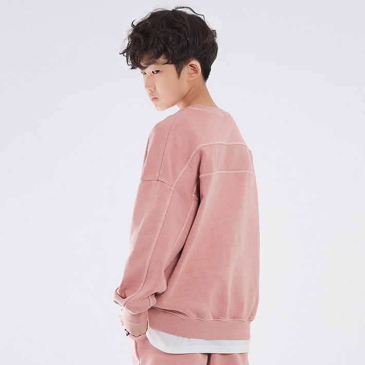 고스트리퍼블릭 주니어 파스텔 피그먼트 오버핏 맨투맨 티셔츠 JMTJ1110