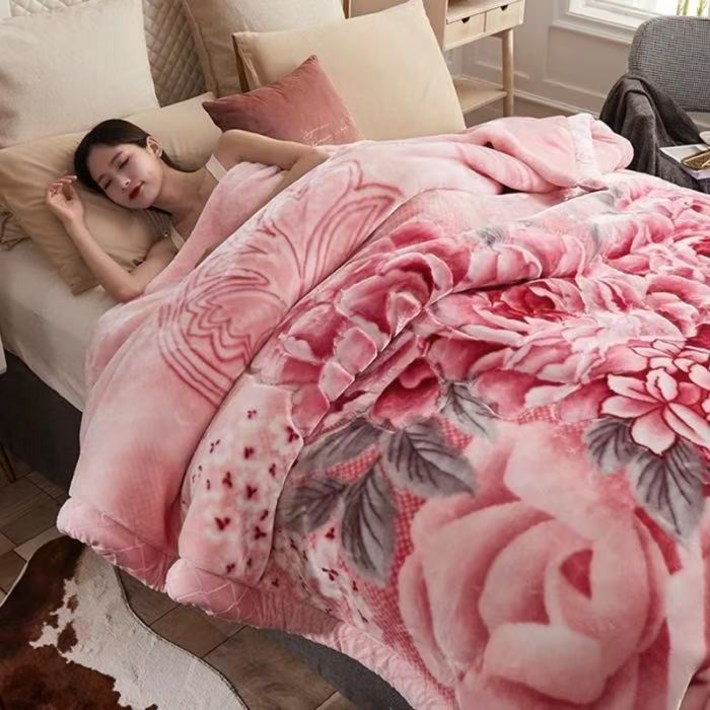 두꺼운 밍크담요 대형 이불 할머니담요 옛날스타일 블랭킷 JoYouth