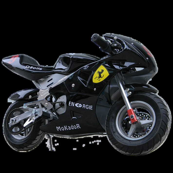 바이크 레져용 포켓바이크 검은색 125CC 산악 오프로드 엑시브 블랙레드 가솔린 스포츠용